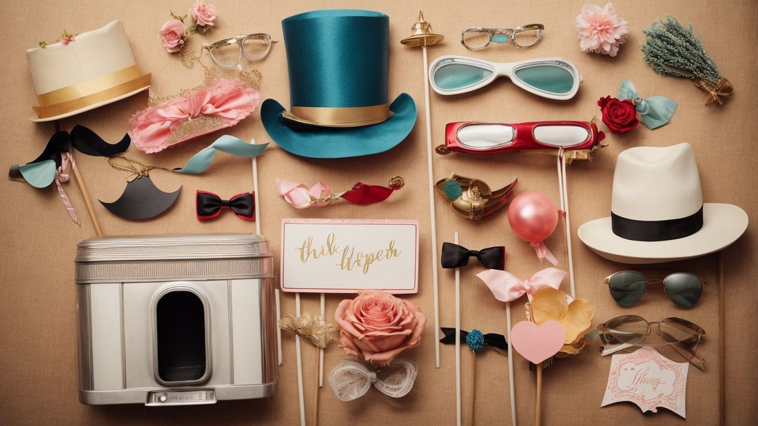 10 Unique Wedding Photo Booth Props to Make Your Big Day Unforgettable - Photobooth Décor