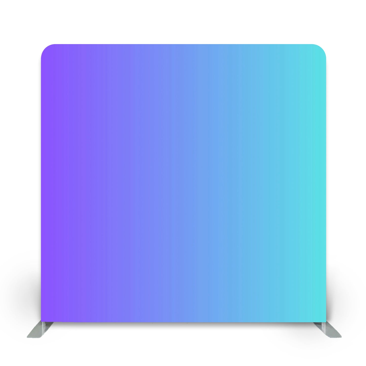 Lavender and teal gradient backdrop by Photobooth Décor for events and photo booths.