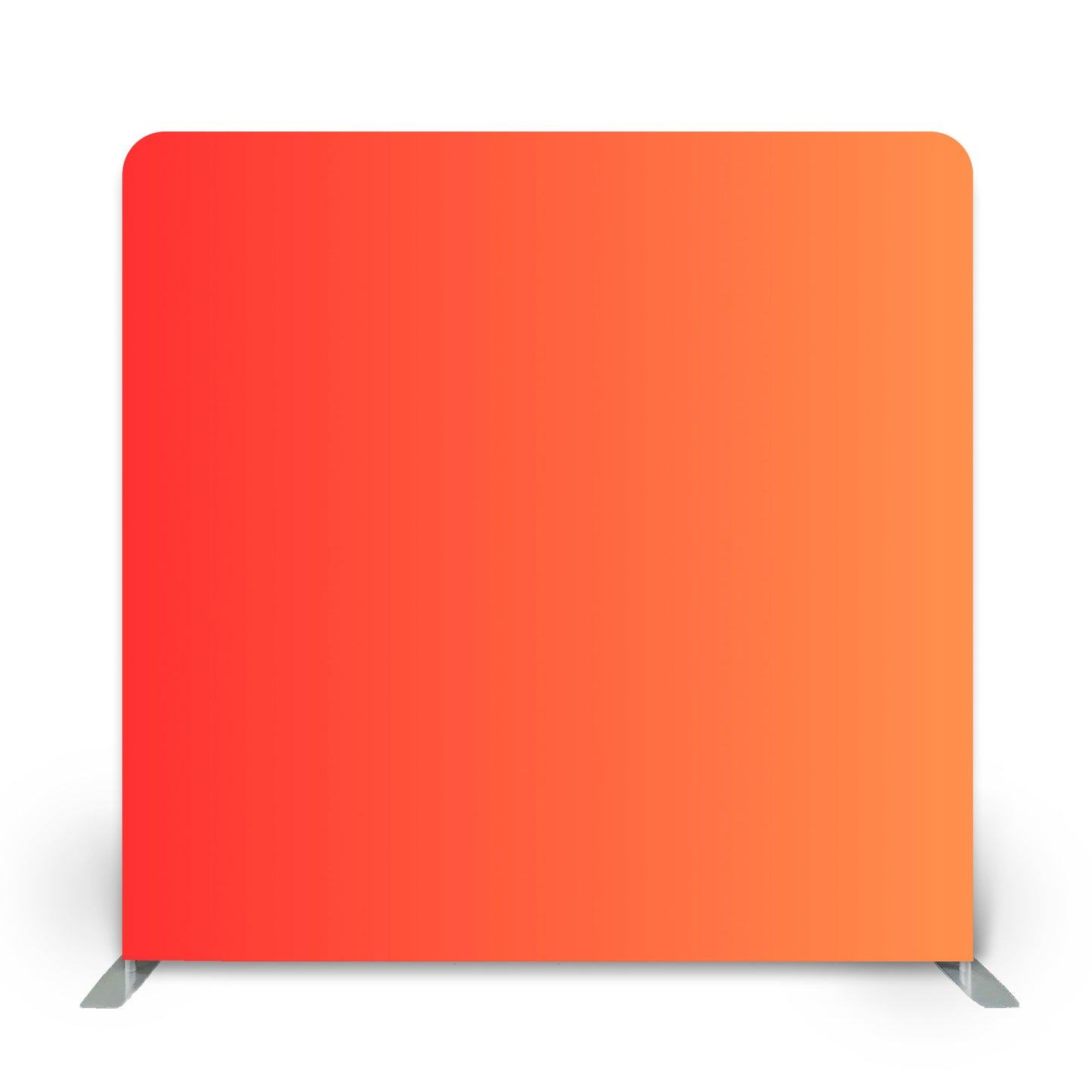Orange gradient backdrop from Photobooth Décor, ideal for events and photo settings.