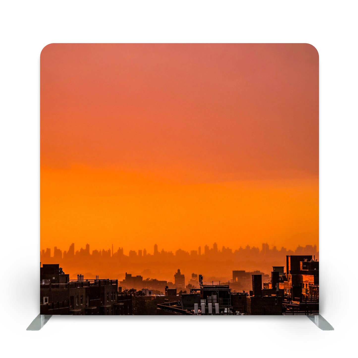 Backlit backdrop featuring lavender twilight gradient by Photobooth Décor.