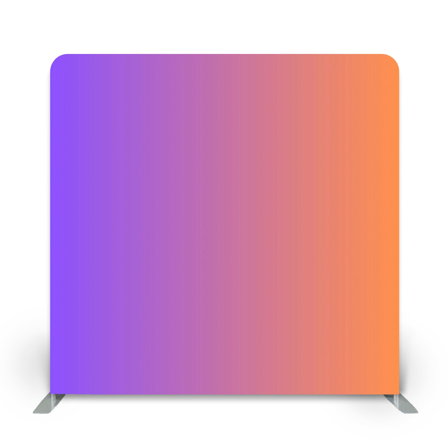 Lavender and orange gradient backdrop from Photobooth Décor, perfect for events and photo booths.
