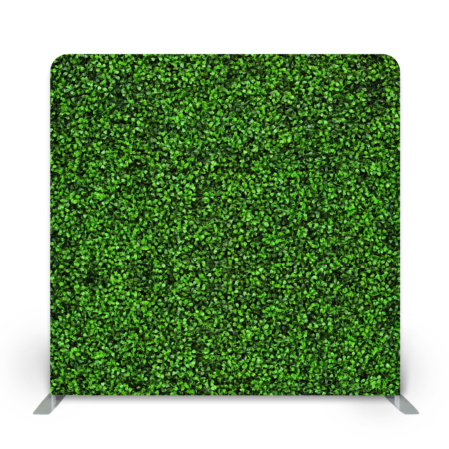 Green foliage backdrop from Photobooth Décor, perfect for events and photo opportunities.