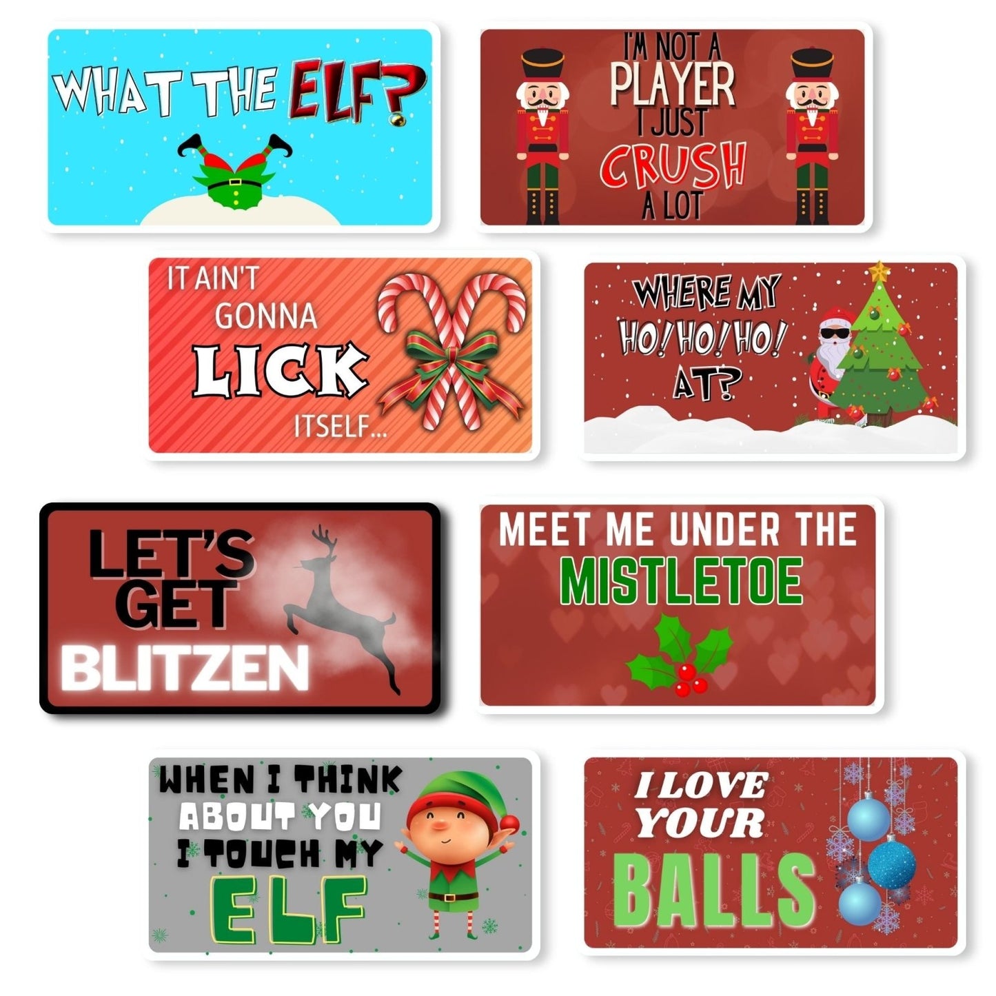 Christmas Photo Booth Props: Fun & Flirty Collection - Photobooth Décor