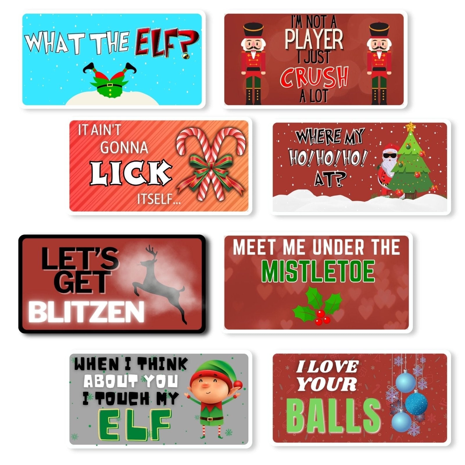 Christmas Photo Booth Props: Fun & Flirty Collection - Photobooth Décor