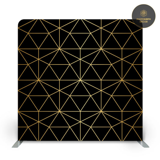 Geometric sacred triforce - Black - Photobooth Décor