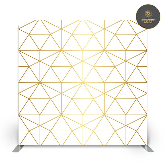 Geometric sacred triforce - White - Photobooth Décor
