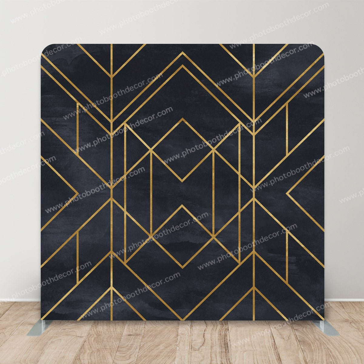 Geometric Triangular pattern on paper - Black - photoboothdecor