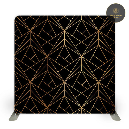 Gold Geometric - Classic Black - Photobooth Décor