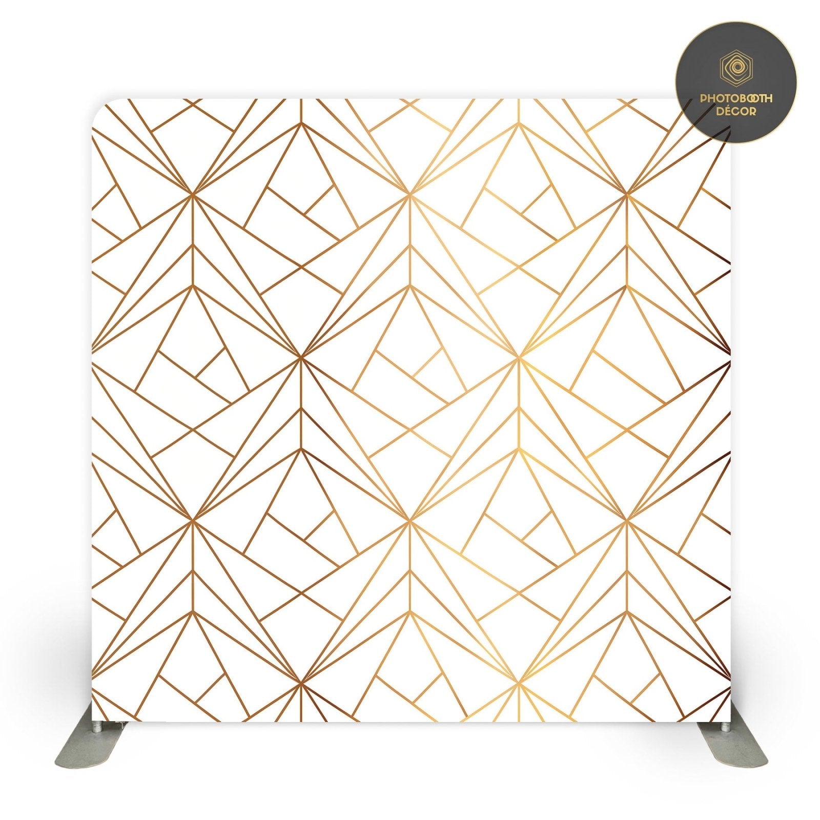 Gold Geometric - Classic White - Photobooth Décor
