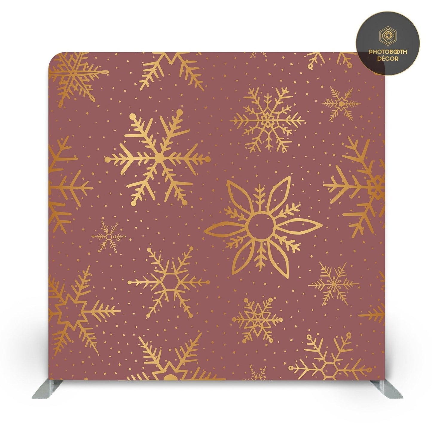 Modern Christmas Gold Flakes - Rose Taupe - Photobooth Décor