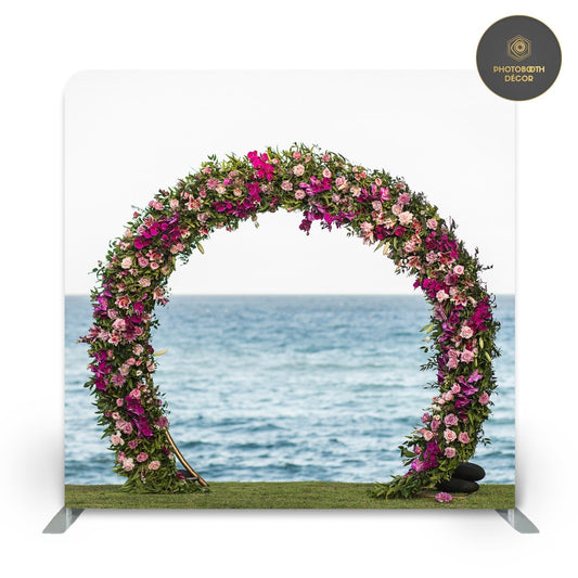 Ocean Roses Arc backdrop - Photobooth Décor