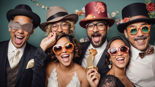 Affordable Wedding Photo Booth Props Rental for Memorable Moments - Photobooth Décor