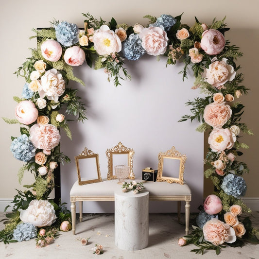 Stunning Floral Photo Booth Backdrops for Memorable Events - Photobooth Décor