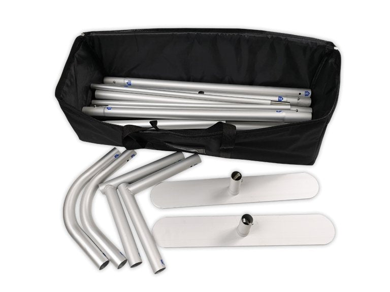 Elevate your photobooth experience with our 8x8 frame for tension fabric backdrop