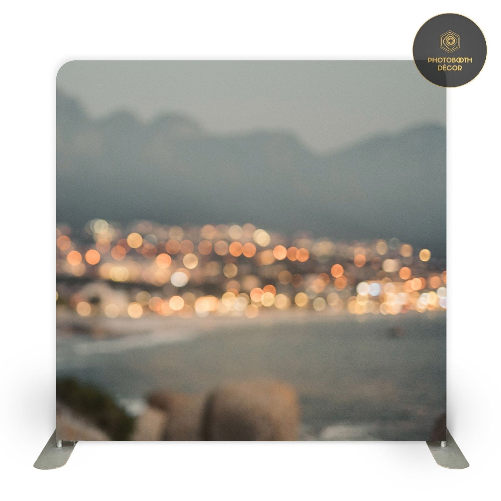 Blurry Lights Beach Wedding Backdrop