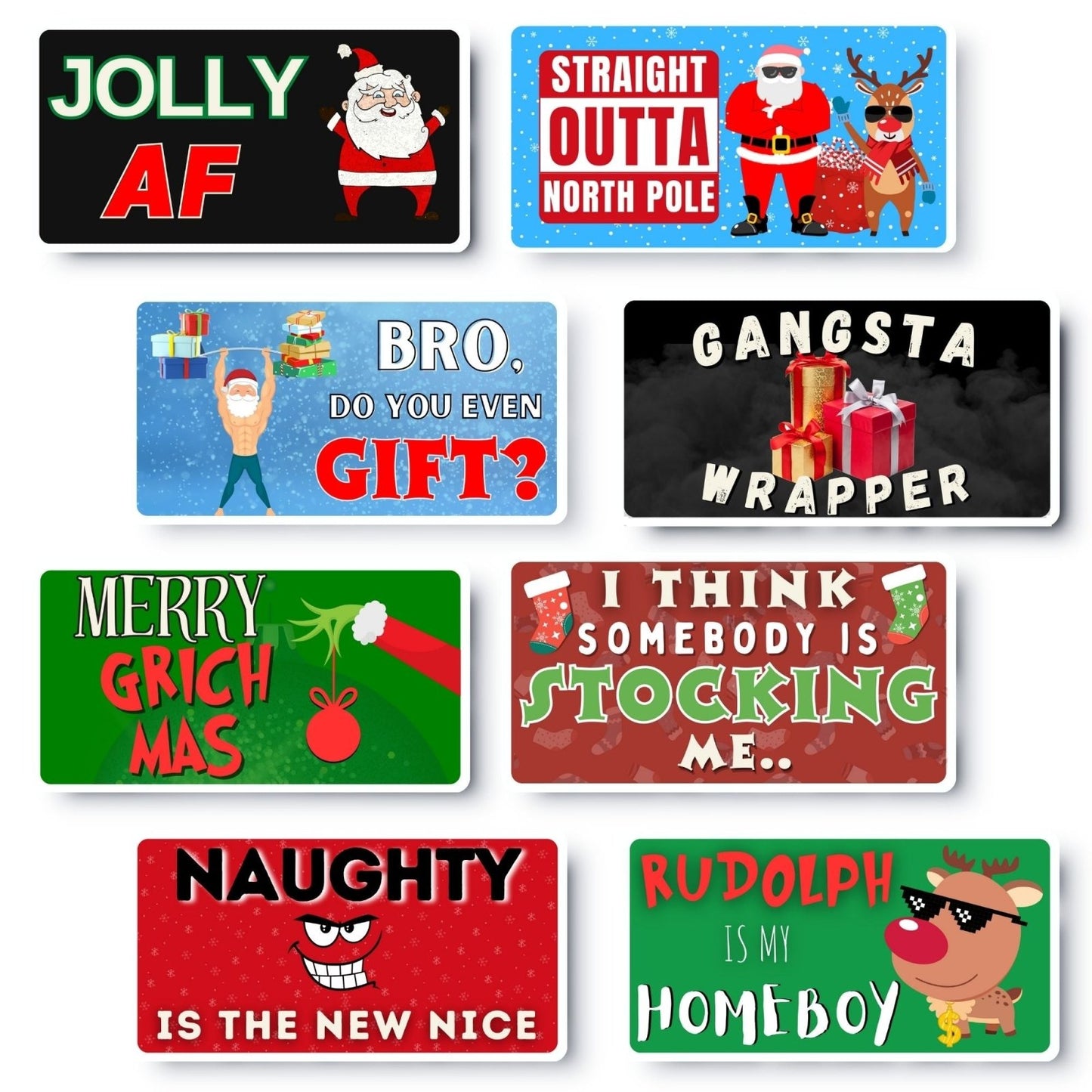 Christmas Party Photo Booth Props: Holiday Hipster Collection - Photobooth Décor