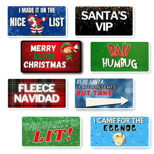 Christmas Photo Booth Signs: Classic Chuckles Collection