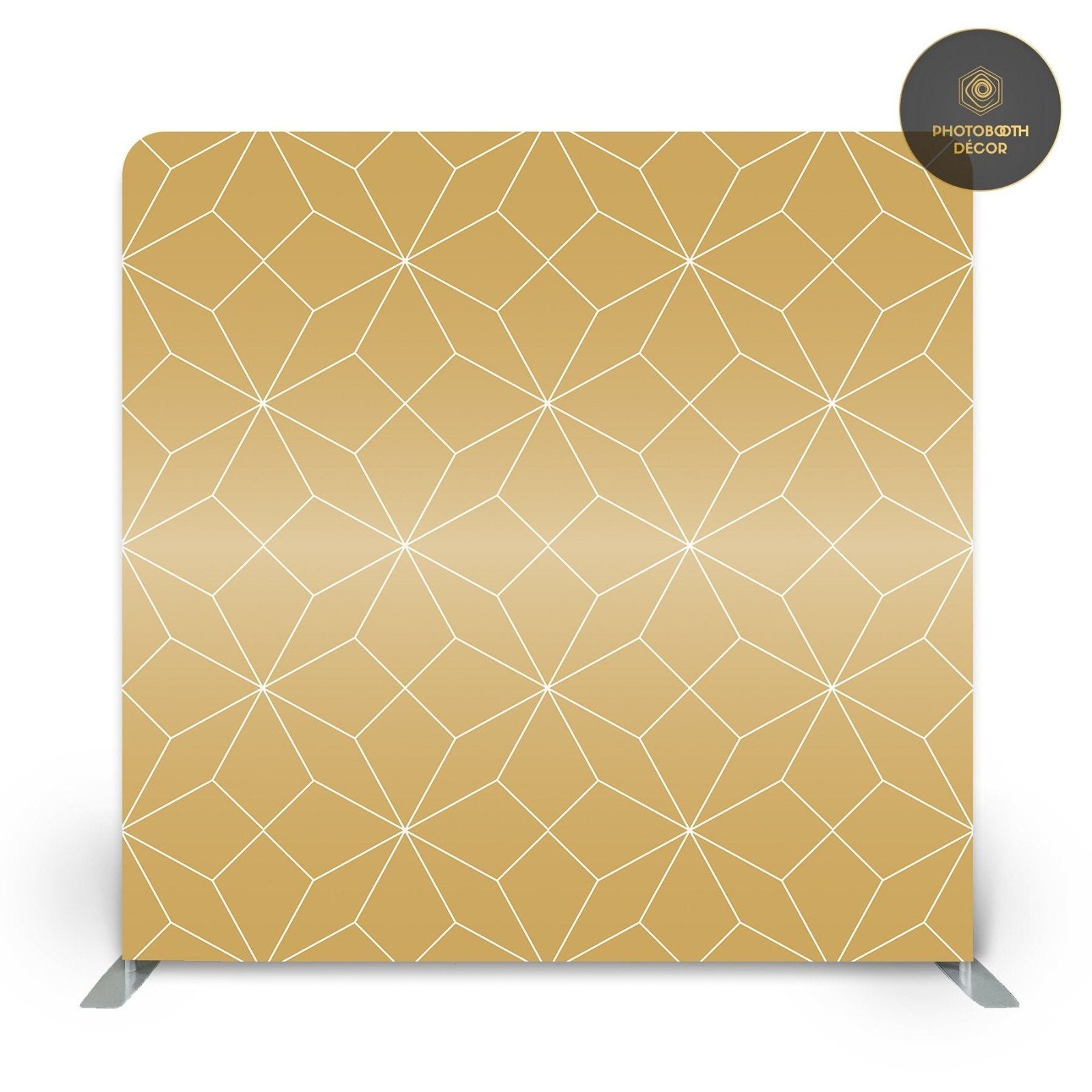 Geometric Elegance Rhombus - Gold - Photobooth Décor