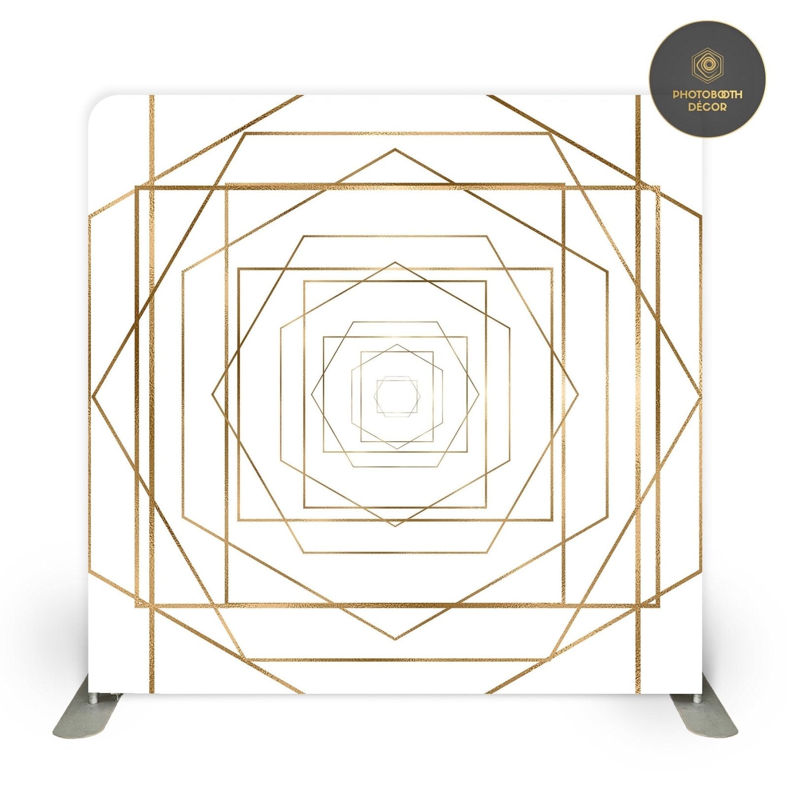 Geometric - Golden Prism - Photobooth Décor