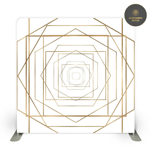 Geometric - Golden Prism - Photobooth Décor