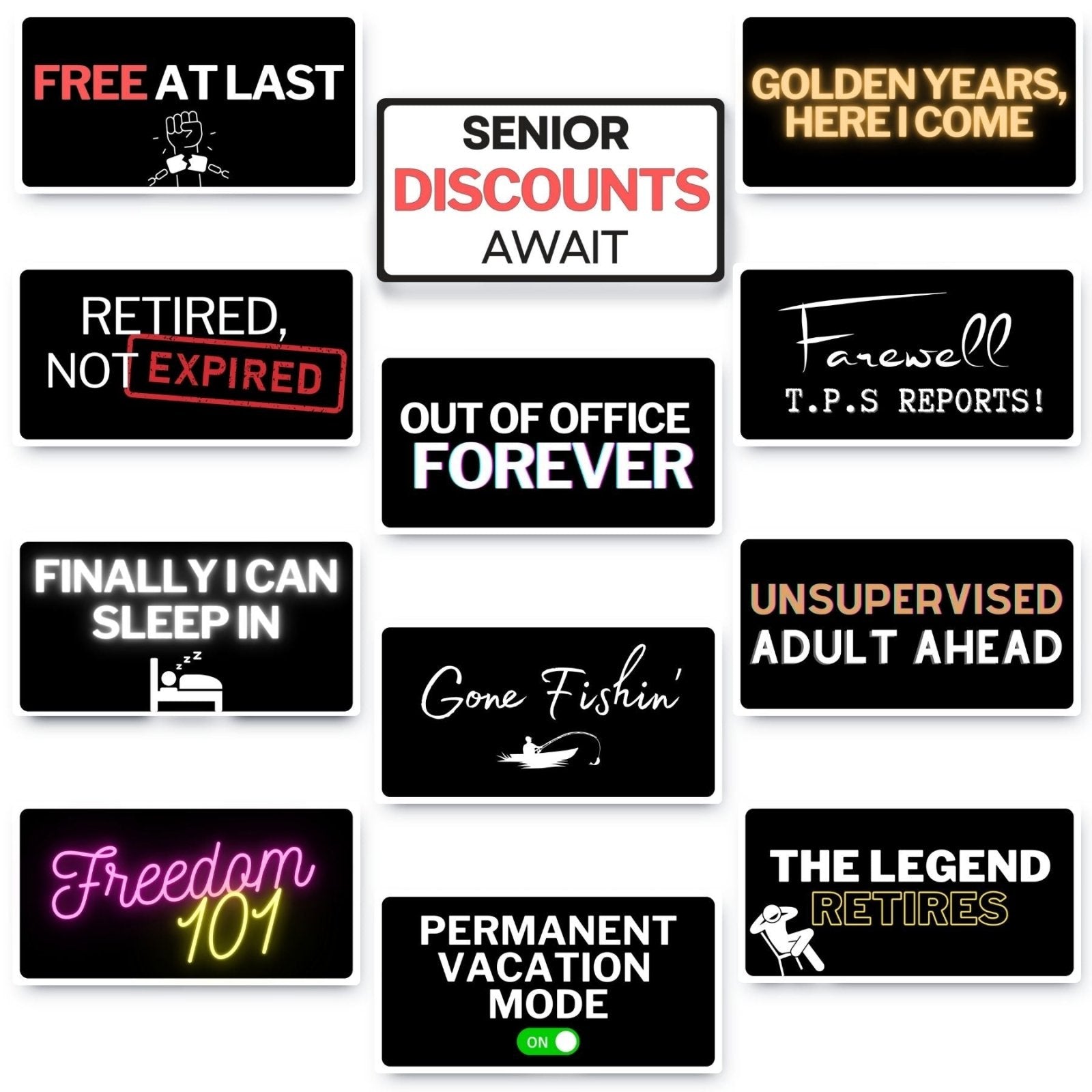 Photo Booth Sign: Retirement Relaxation Edition - Photobooth Décor
